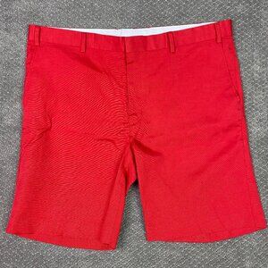 Vintage NWOT The Islander Linen Shorts English Sports Shop Bermuda Men's 42 Red